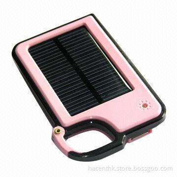 1,450mAh Solar Power Bank with Hook